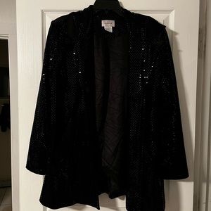 Sequenced Black Blazer Size L